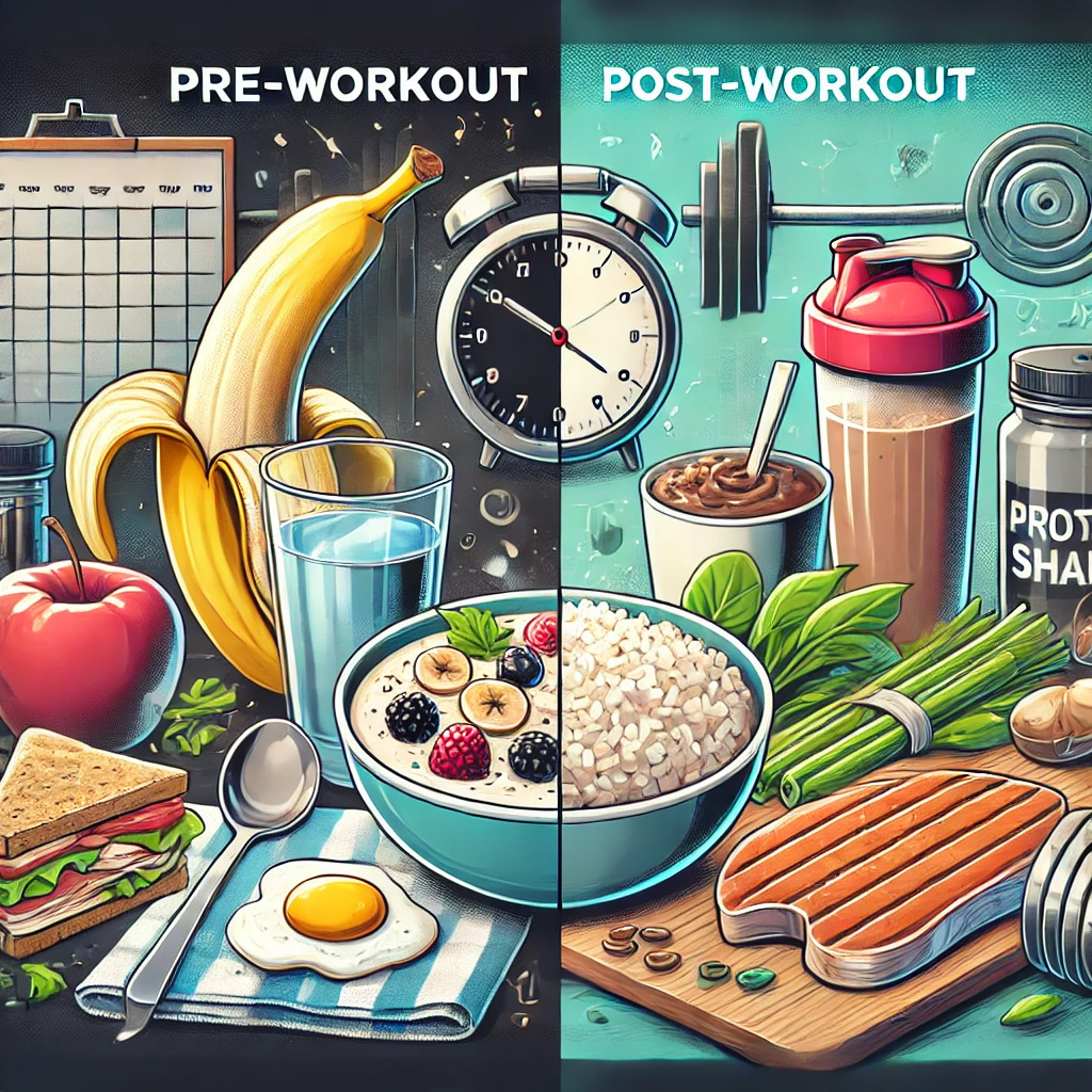 التغذية قبل وبعد التمارين الرياضية